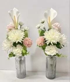 仏花一対アーティフェシャルフラワー