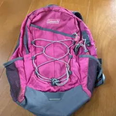Coleman キッズ　ナイロンリュック バッグパックアウトドア　ピンク