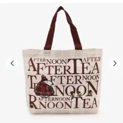 【数量限定】アフタヌーンティー　ピーナッツ　スヌーピー　コラボ　ロゴバッグ