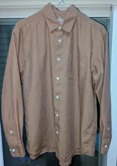 無印良品 ヘンプ混洗いざらし長袖シャツ メンズ S