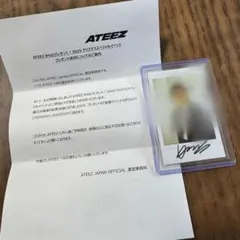 ATEEZ ヨサン　直筆サイン入り　チェキ