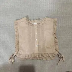 バースデイtete a tete＊ベージュ レースフリル ベスト 120 女の子