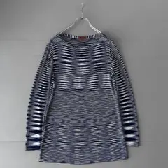 MISSONI レーヨン ニット カットソー イタリア製 幾何学 ボーダーのサムネイル