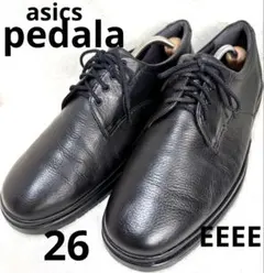 asicsペダラ　シボ革レザー　ビジネスシューズ　ウォーキングシューズのサムネイル