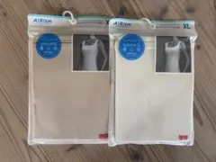 AIRism XL ベージュ タンクトップ 2枚セット