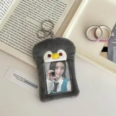 グレー ペンギン トレカホルダー トレカケース 韓国 写真 アイドル 推し活