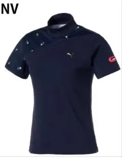 レディース　プーマ　半袖3D ロゴ ツアーデザイン モックネック Tシャツ