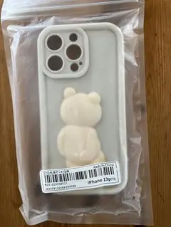 iPhone 13 Pro ケース 大白熊デザイン ホワイト