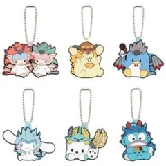 モンハン サンリオ コラボカプセルラバーマスコット 6種