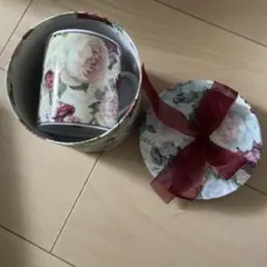 花柄マグカップ