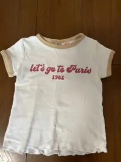 ZARA Tシャツ 12-18ヶ月 ホワイト/ベージュ　86センチ