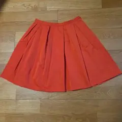 CROLLA ミニフレアスカート オレンジ 38
