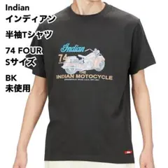 Indian インディアン 半袖Tシャツ 74 FOUR Sサイズ BK 未使用のサムネイル