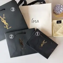 YSL イヴサンローラン ショッパー イプサ IPSA 紙袋 手提げ袋ショップ袋