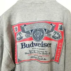 Budweiser バドワイザー スウェット トレーナー 日本製 90s 霜降り