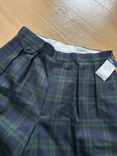 未使用　ポロラルフローレン　ブラックウォッチ　ウールフランネル　コインポケット