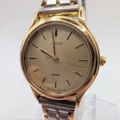 SEIKO SPIRIT 5E36-6C80 クォーツメンズ腕時計コンビ 稼働品のサムネイル