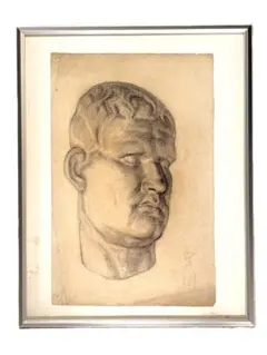 石膏デッサン（カラカラ帝）東京藝術大学合格者作品 石膏デッサン（カラカラ帝）東京藝術大学合格者作品 - メルカリ