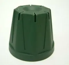 スリット鉢 プラ鉢 7.5ｃｍ モスグリーン 10個のサムネイル