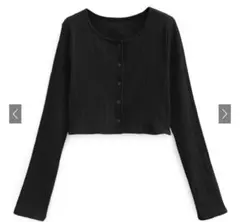 grl クロップド丈リブカーディガン　dk1367