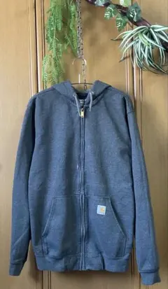 carhartt ダークグレー フルジップパーカー　Sサイズ