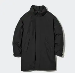 ユニクロ　UNIQLO　防風パデッドコート　L　ブラック　モンスターパーカー