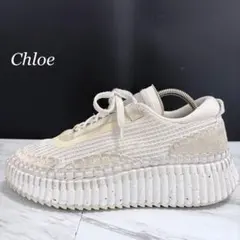 美品⭐️Chloe クロエ NAMA ファブリックスニーカー 厚底 40のサムネイル