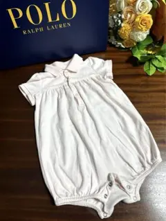 RALPH LAURENラルフローレンベビーロンパース半袖6M70cm綿100%