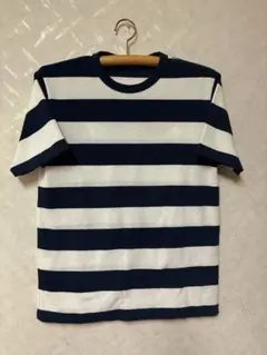 backnumber✨ニット半袖 ボーダーネイビー ホワイト S