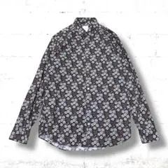 paul smith 花柄　総柄　ドレス　シャツ　長袖　現行タグ　Mサイズ