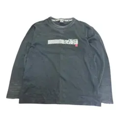 FIRST DOWN ロゴプリント長袖Tシャツ　フェード　古着　8BS1のサムネイル