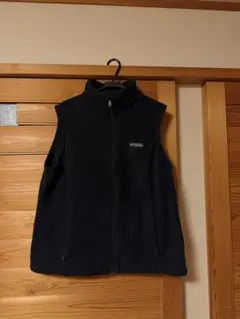 Columbia 古着 フリースベスト XL ブラック