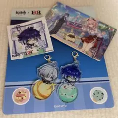 原神　サーティワン　アクリルキーホルダー おまけ　使用済みカード　シール