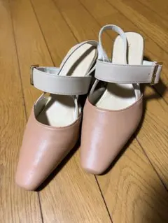 オリエンタルトラフィック　バイカラー ストラップ パンプス