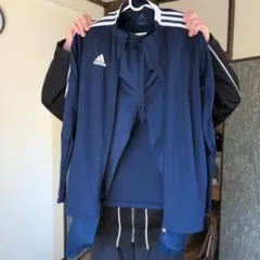 adidas ネイビー ジャージセット