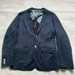ナノユニバース リネン100%テーラードジャケット Lサイズ