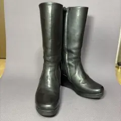 ノーネーム 本革 レザー ブーツ サイドジップ 黒 38