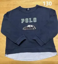 petit main polo車柄トレーナー　130