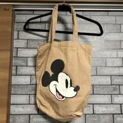 ミッキーマウス トートバッグ ベージュ