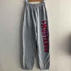 Champion スウェットパンツ S　プリント　グレー　裏起毛　ボトムス　秋冬