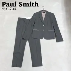 Paul Smith セットアップ パンツスーツ ブラック 40 上品 Paul Smith ポールスミス スーツ セットアップ 上下 2点