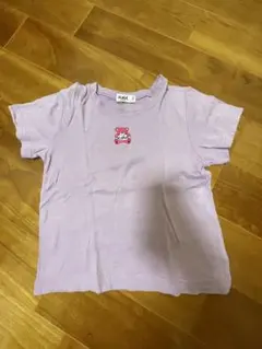 X-girl STAGES ベア刺繍 Tシャツ パープル 110cmのサムネイル