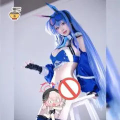 アズールレーン　ニュージャージー コスプレ衣装 ウィッグ　レースクイーン