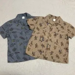 ディズニー　半袖　開襟シャツ 120cm futafuta