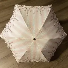 ANNA SUI 折りたたみ傘 日傘 花柄 刺繍 フリルのサムネイル