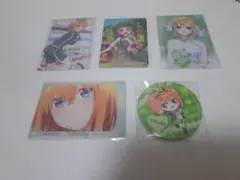 五等分の花嫁 中野四葉 カードと缶バッジセット