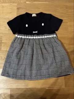 trois lapins 半袖 ミッフィー ワンピース 90 チェック