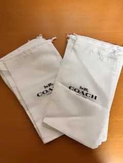 新品未使用 8枚セット コーチ COACH ロゴ入り ホワイト保存袋