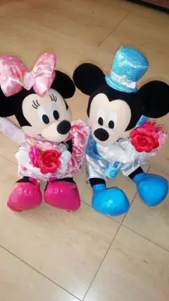 ミッキー ミニー ペアぬいぐるみ