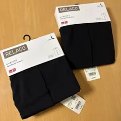 UNIQLO ユニクロ レーヨンリラコ ブラック Lサイズ　2点セットのサムネイル